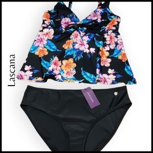 Lascana Tropical Print Tankini Set